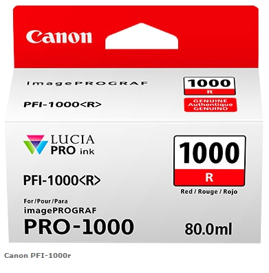 Canon Cartucho de tinta Rojo PFI-1000r