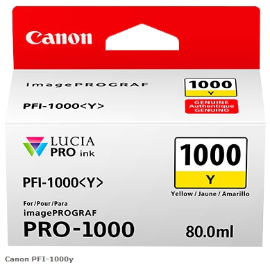 Canon Cartucho de tinta amarillo PFI-1000y