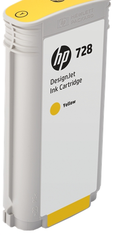 HP Cartucho de tinta amarillo F9J65A 728