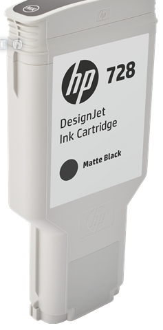 HP Cartucho de tinta negro F9J68A 728