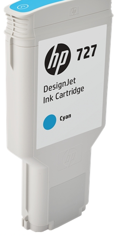 HP Cartucho de tinta cian F9J76A 727