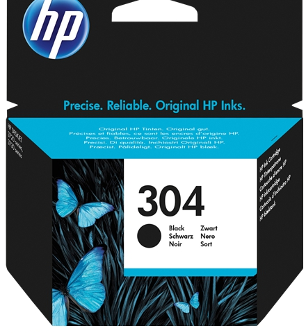 HP Cartucho de tinta negro N9K06AE 304