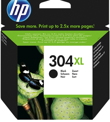 HP Cartucho de tinta negro N9K08AE 304XL