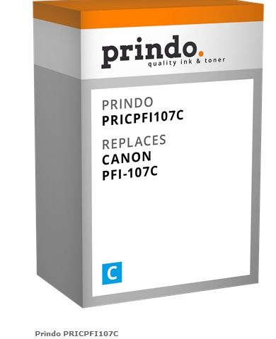 Prindo Cartucho de tinta cian PRICPFI107C Compatible con Canon PFI-107c