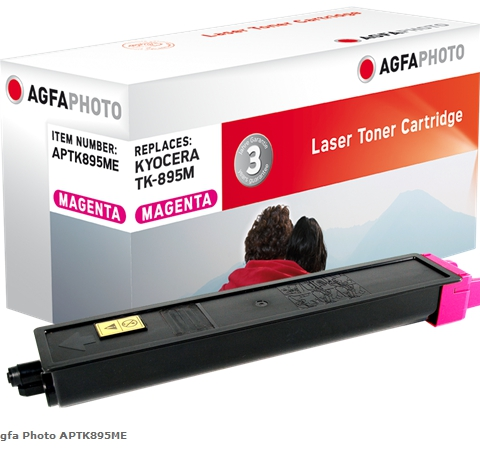 Agfa Photo Tóner magenta APTK895ME Compatible con Kyocera TK-895m (1T02K0BNL0)
