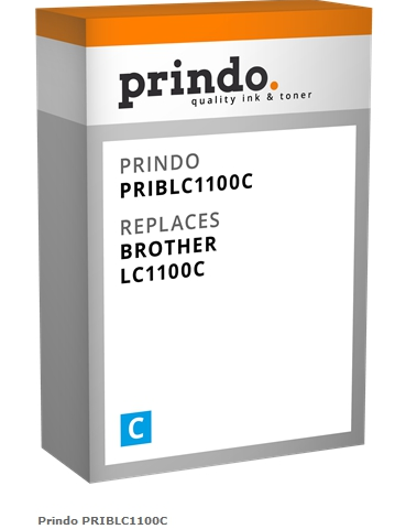 Prindo Cartucho de tinta cían PRIBLC1100C alternativa para Brother LC-1100c