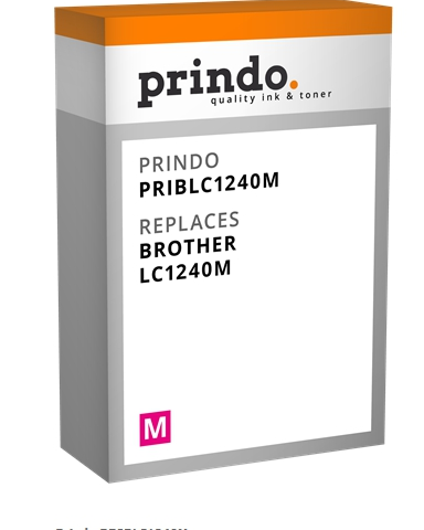 Prindo Cartucho de tinta magenta PRIBLC1240M alternativa para Brother LC-1240m