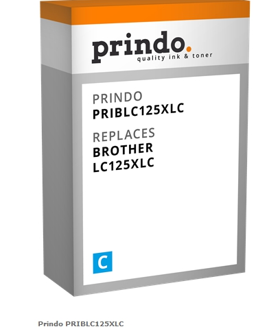 Prindo Cartucho de tinta cian PRIBLC125XLC Compatible con Brother LC125XLC