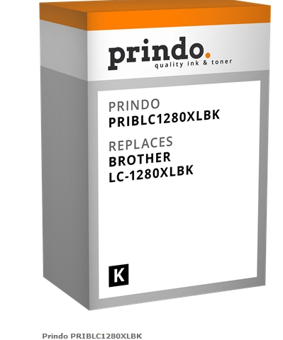 Prindo Cartucho de tinta negro PRIBLC1280XLBK Compatible con Brother LC1280XLBK