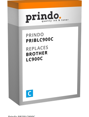 Prindo Cartucho de tinta cian PRIBLC900C Compatible con Brother LC900C (LC-900)