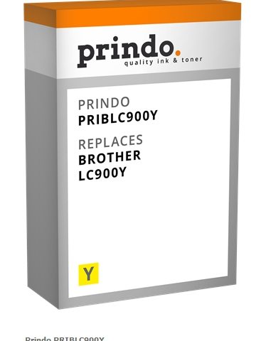 Prindo Cartucho de tinta amarillo PRIBLC900Y Compatible con Brother LC900Y (LC-900)