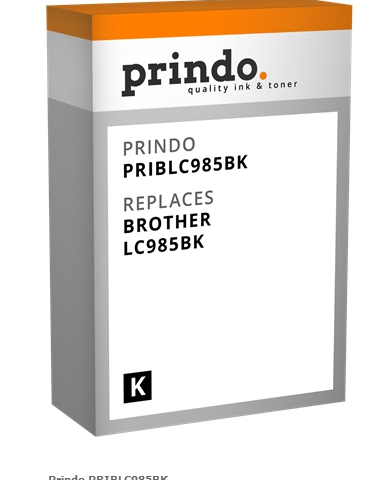 Prindo Cartucho de tinta negro PRIBLC985BK Compatible con Brother LC985BK (LC-985)