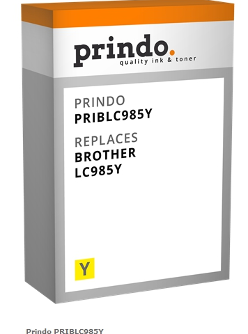 Prindo Cartucho de tinta amarillo PRIBLC985Y Compatible con Brother LC985M (LC-985)
