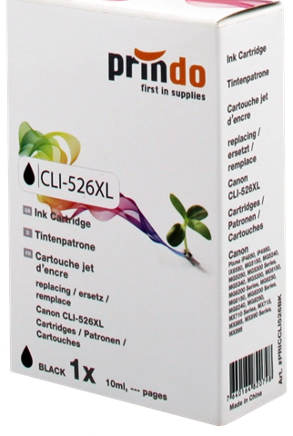 Prindo Cartucho de tinta negro PRICCLI526BK alternativa para Canon CLI-526bk