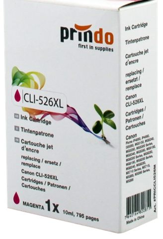 Prindo Cartucho de tinta magenta PRICCLI526M alternativa para Canon CLI-526m