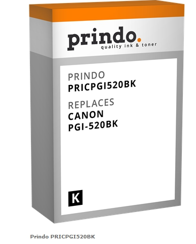 Prindo Cartucho de tinta negro PRICPGI520BK alternativa para Canon PGI-520bk (2932B001)