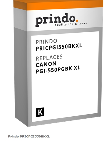 Prindo Cartucho de tinta negro PRICPGI550BKXL alternativa para Canon PGI-550pgbkXL