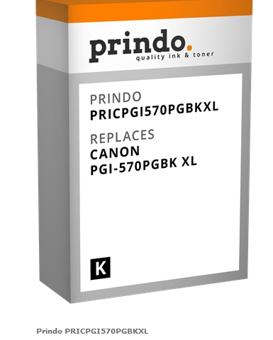 Prindo Cartucho de tinta negro PRICPGI570PGBKXL Compatible con Canon PGI-570pgbkXL