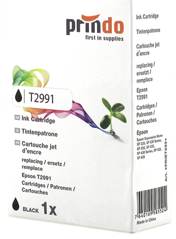 Prindo Cartucho de tinta negro PRIET2991 Compatible con Epson T2991 C13T29914010