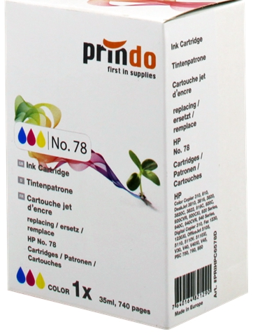 Prindo Cartucho de tinta color PRIHPC6578D alternativa para HP C6578D 78