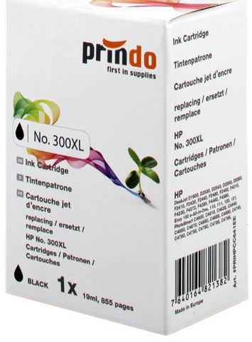 Prindo Cartucho de tinta negro PRIHPCC641EE, alternativa para HP CC641EE 300XL