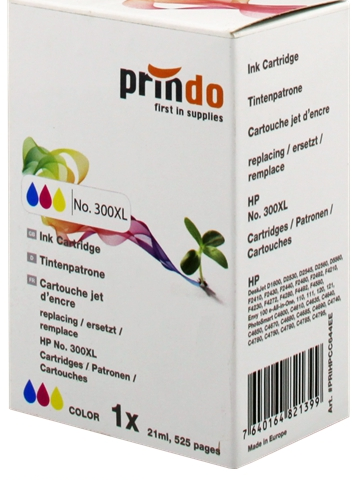 Prindo Cartucho de tinta color PRIHPCC644EE alternativa para HP CC644EE 300XL