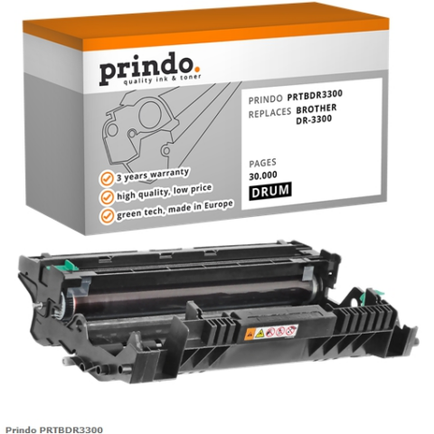 Prindo Unidad de tambor PRTBDR3300 alternativa para Brother DR-3300