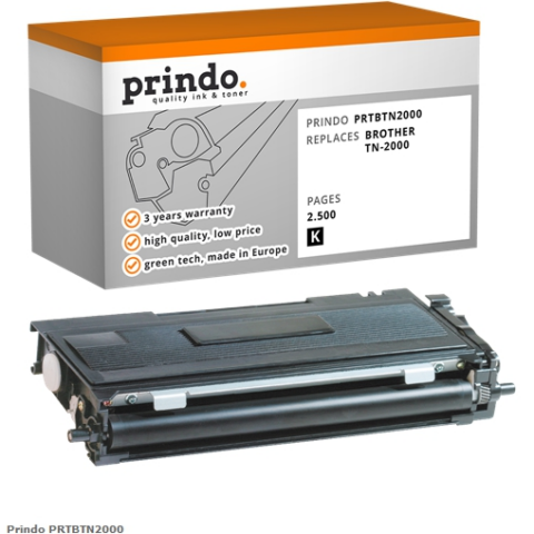 Prindo Tóner negro PRTBTN2000 Compatible con Brother TN-2000