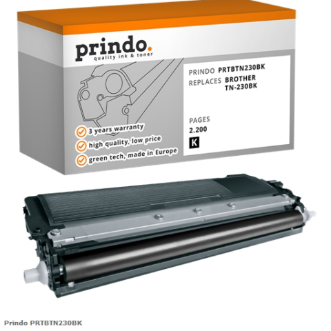 Prindo Tóner negro PRTBTN230BK Compatible con Brother TN-230bk