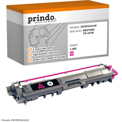 Prindo Tóner magenta PRTBTN241M compatilbe con Brother TN-241M