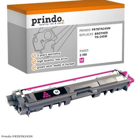 Prindo Tóner magenta PRTBTN245M Compatible con Brother TN-245M