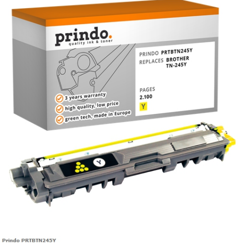 Prindo Tóner amarillo PRTBTN245Y Compatible con Brother TN-245Y