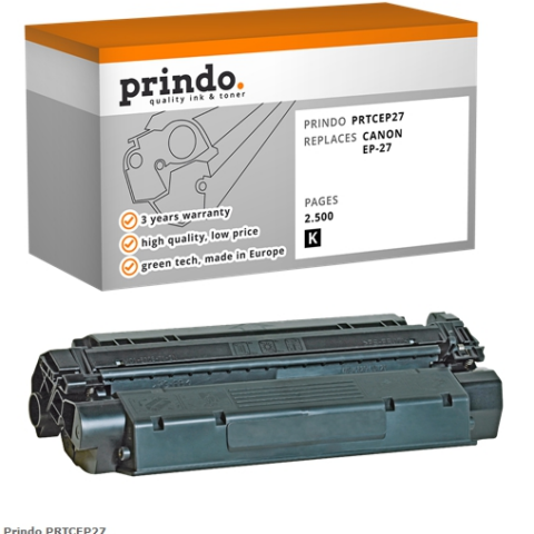 Prindo Tóner negro PRTCEP27 alternativa para Canon EP-27