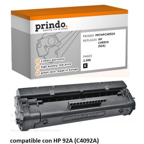 Prindo Tóner negro PRTHPC4092A alternativa para HP C4092A