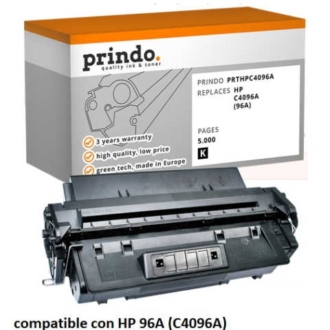 Prindo Tóner negro PRTHPC4096A alternativa para HP C4096A