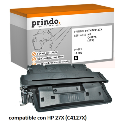 Prindo Tóner negro PRTHPC4127X alternativa para HP C4127X