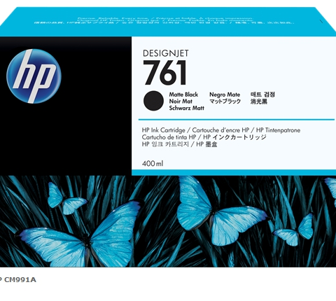 HP Cartucho de tinta negro CM991A 761