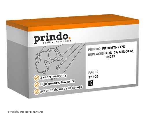 Prindo Tóner negro PRTKMTN217K Compatible con Konica Minolta TN217