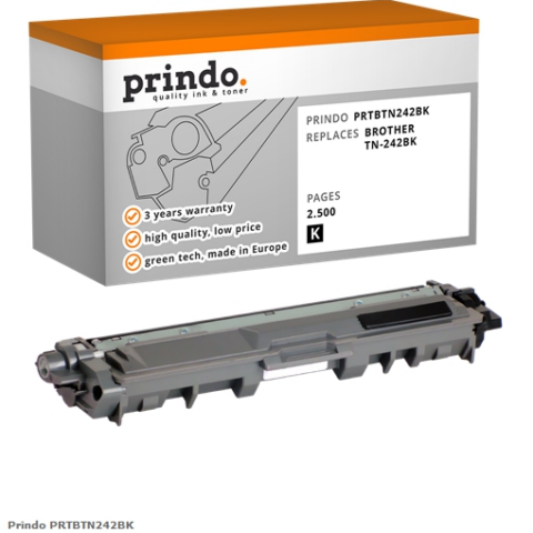 Prindo Tóner negro PRTBTN242BK Compatible con Brother TN-242BK