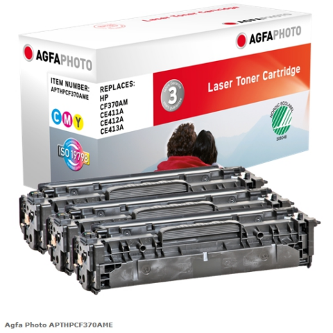 Agfa Photo Multipack APTHPCF370AME Compatible con HP 305A (CF370AM)