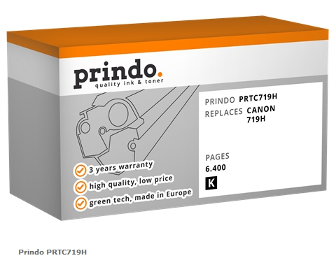 Prindo Tóner negro PRTC719H Compatible con Canon 719h