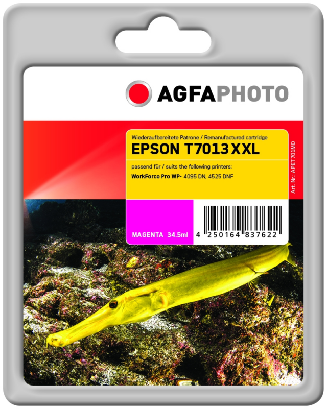 Agfa Photo Cartucho de tinta magenta APET701MD COMPATIBLE Epson T7013