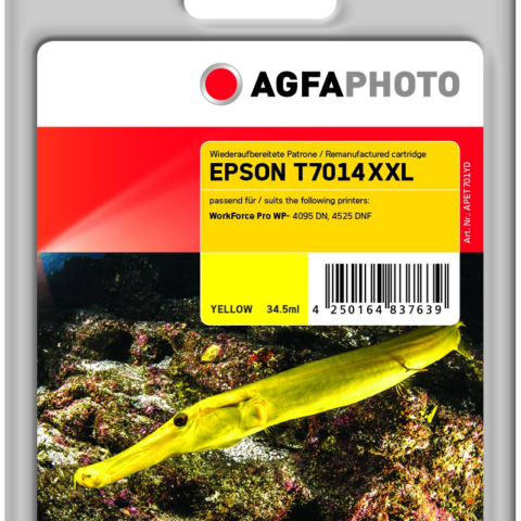 Agfa Photo Cartucho de tinta amarillo APET701YD Compatible epson T7014xxl
