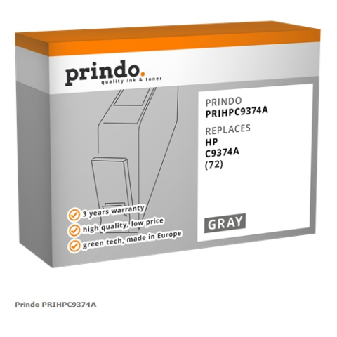 Prindo Cartucho de tinta Gris PRIHPC9374A Compatible con HP C9374A (72)