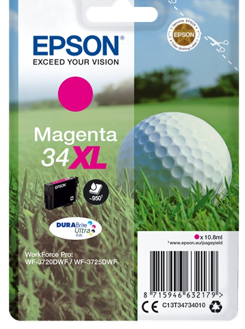 Epson Cartucho de tinta magenta C13T34734010 T3473