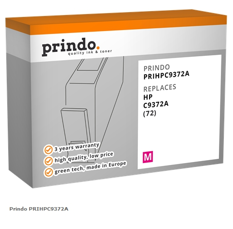 Prindo Cartucho de tinta magenta PRIHPC9372A Compatible con HP C9372A (72)