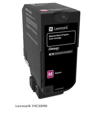 Lexmark Tóner magenta 74C20M0