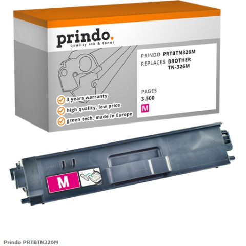 Prindo Tóner magenta PRTBTN326M Compatible con Brother TN-326M