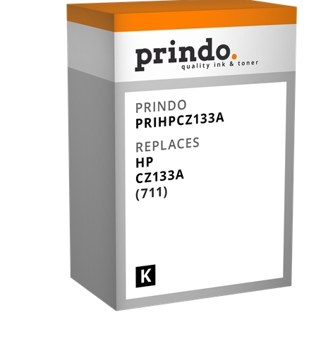 Prindo Cartucho de tinta negro PRIHPCZ133A Compatible con HP 711 (CZ133A)