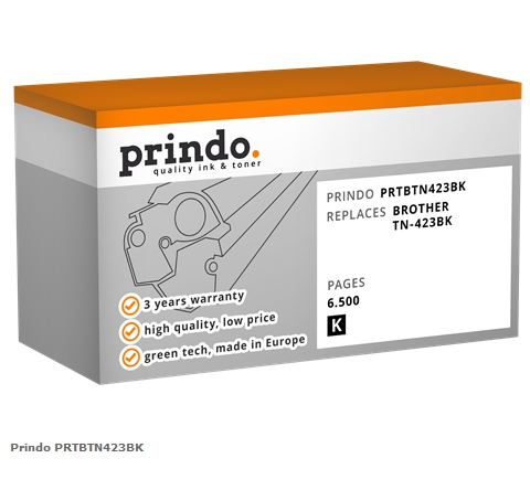 Prindo Tóner negro PRTBTN423BK Compatible con Brother TN-423BK